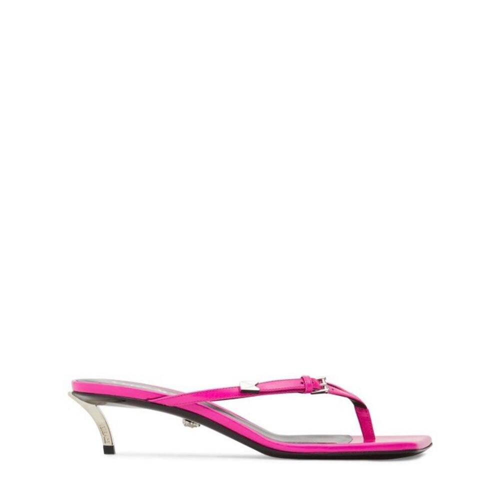 BNWT Versace 40mm Leather Sandals Size 40 US 10 $775 - Picture 5 of 7